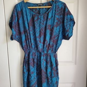 EXPRESS MINI GREEN DRESS SMALL